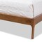 Baxton Studio Brooklyn Walnut Wood Grey Queen Size Platform Bed 140-7539 - alternate 3